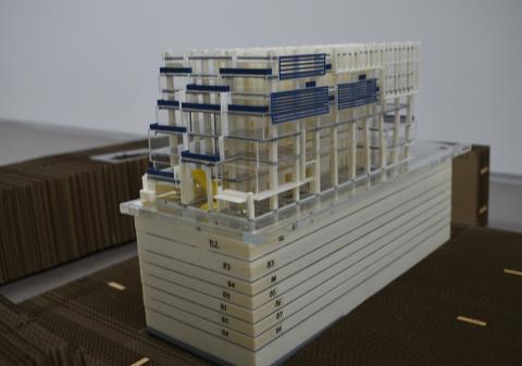 Large architectural construction scale model printed on Stratasys F770 — Photo: Stratasys